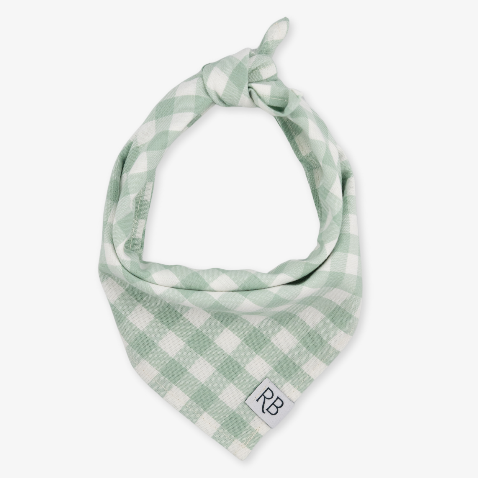 gingham dog bandana