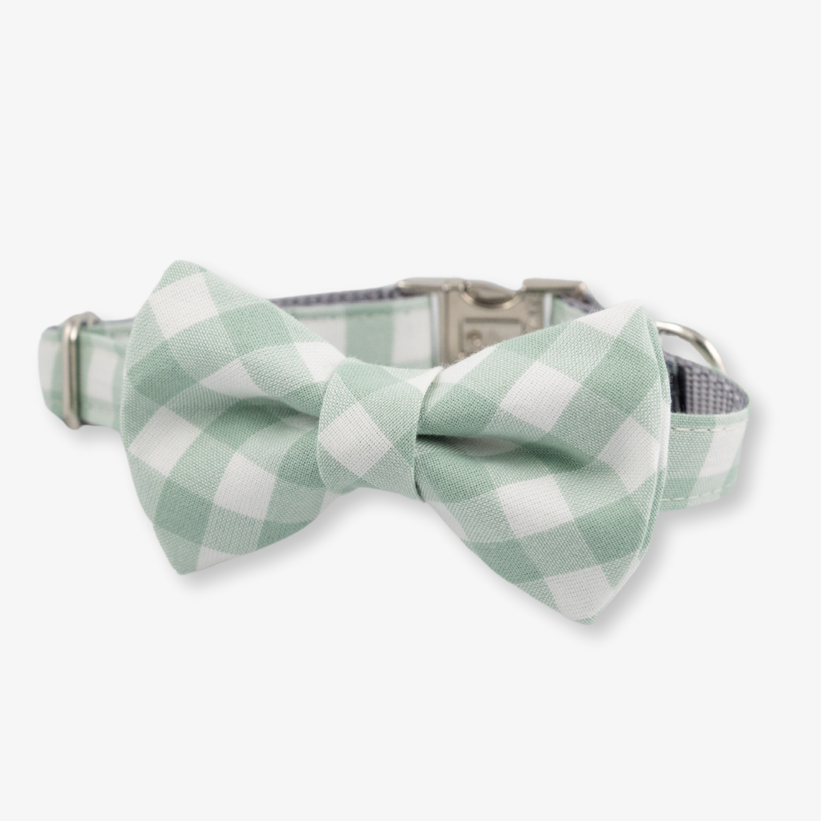 gingham bow tie collar