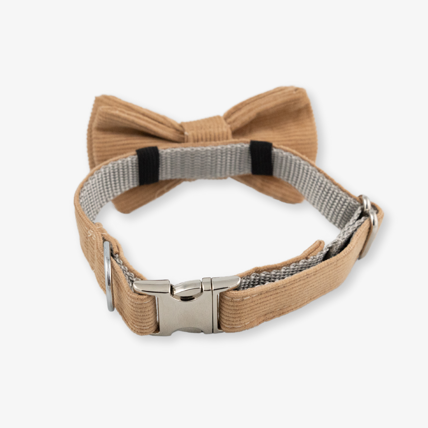 tan Corduroy dog collar