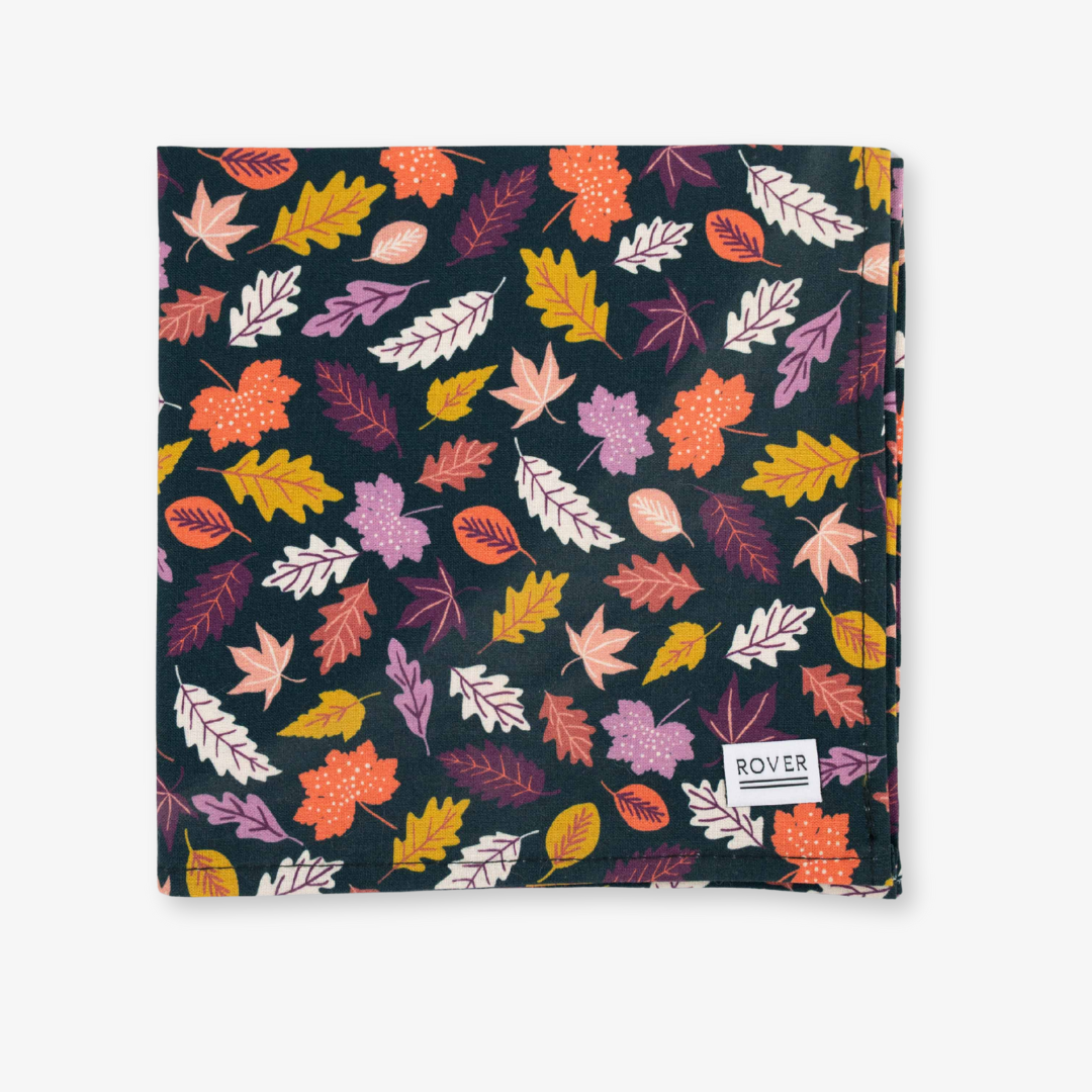 fall leaves dog bandana