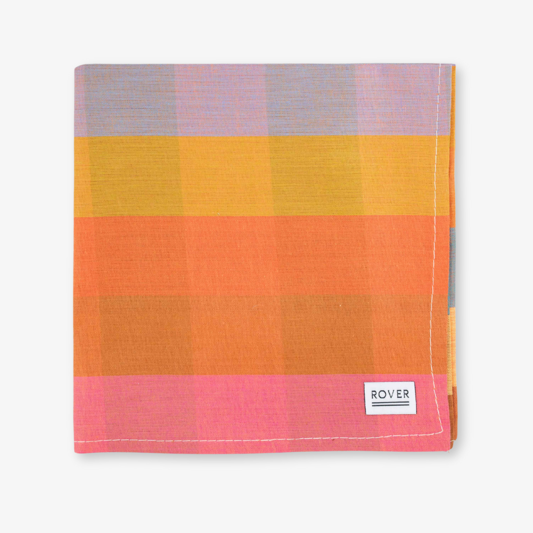 fall plaid dog bandana