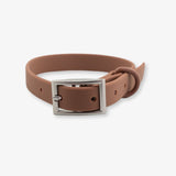brown waterproof dog collar