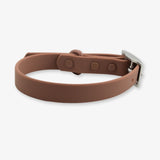 brown waterproof dog collar
