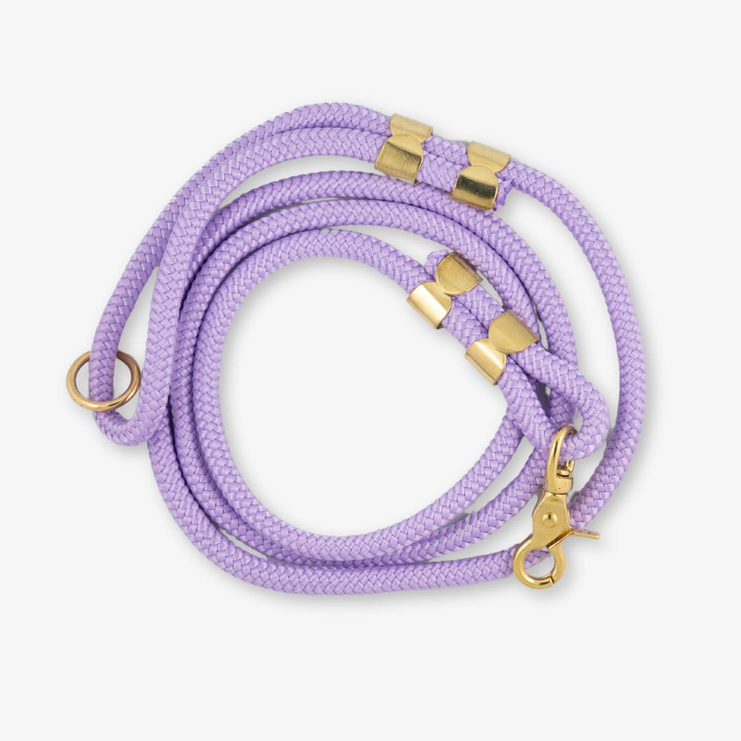 lilac rope leash