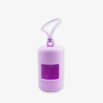 lilac poop bag holder