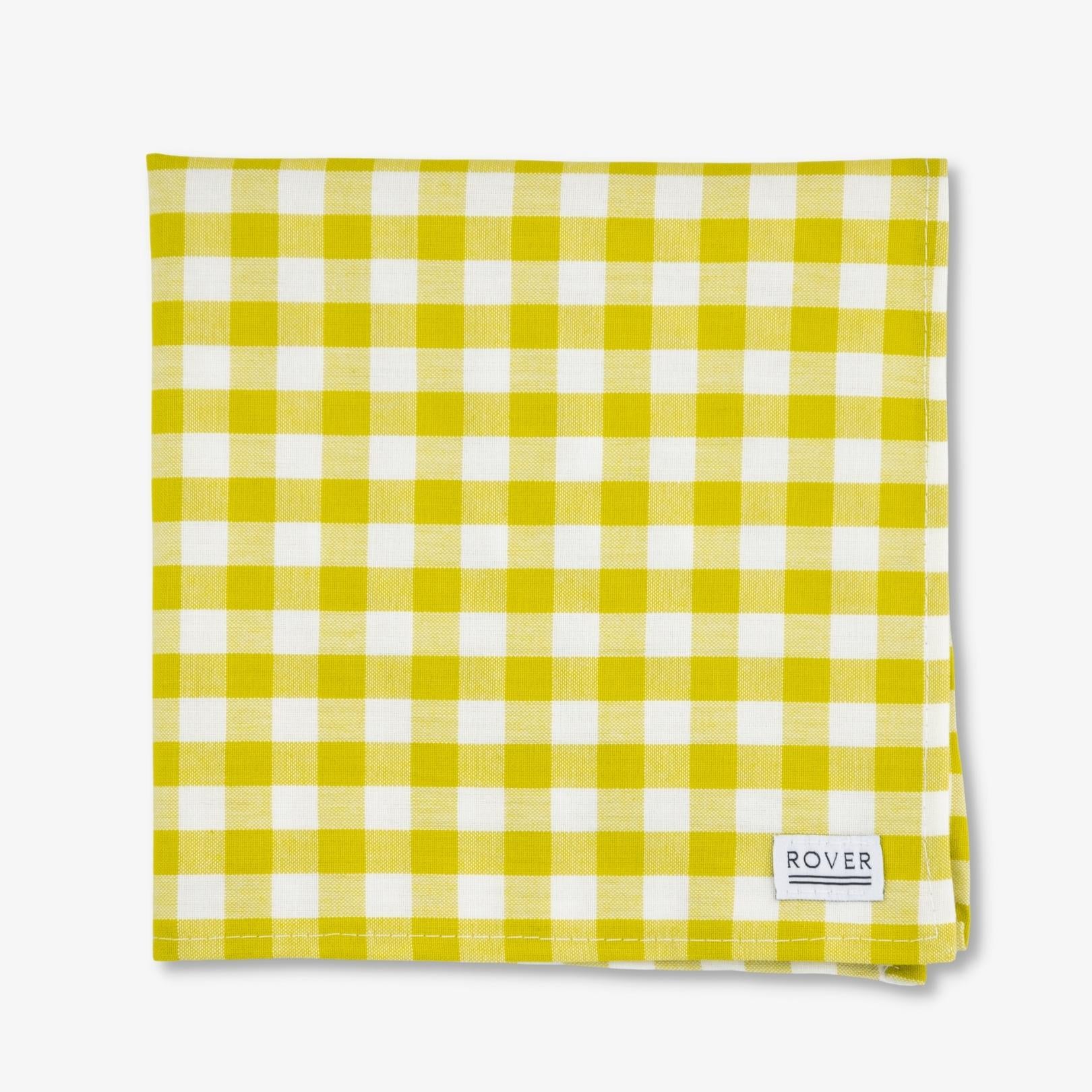 gingham dog bandana