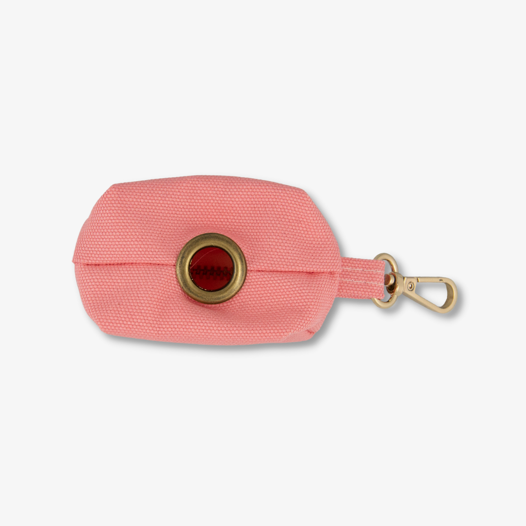 pink poop bag holder