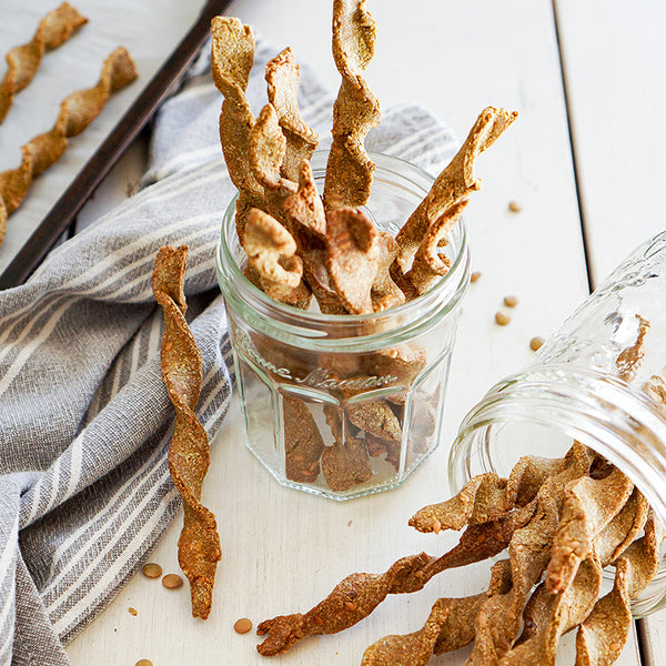 lentil & flax seed dog biscuits
