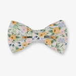 Floral patterned bow tie on a white background