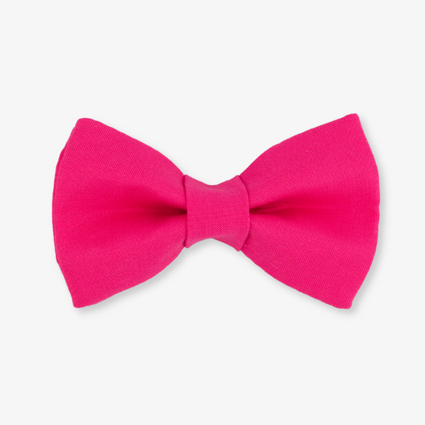 hot pink dog bow tie