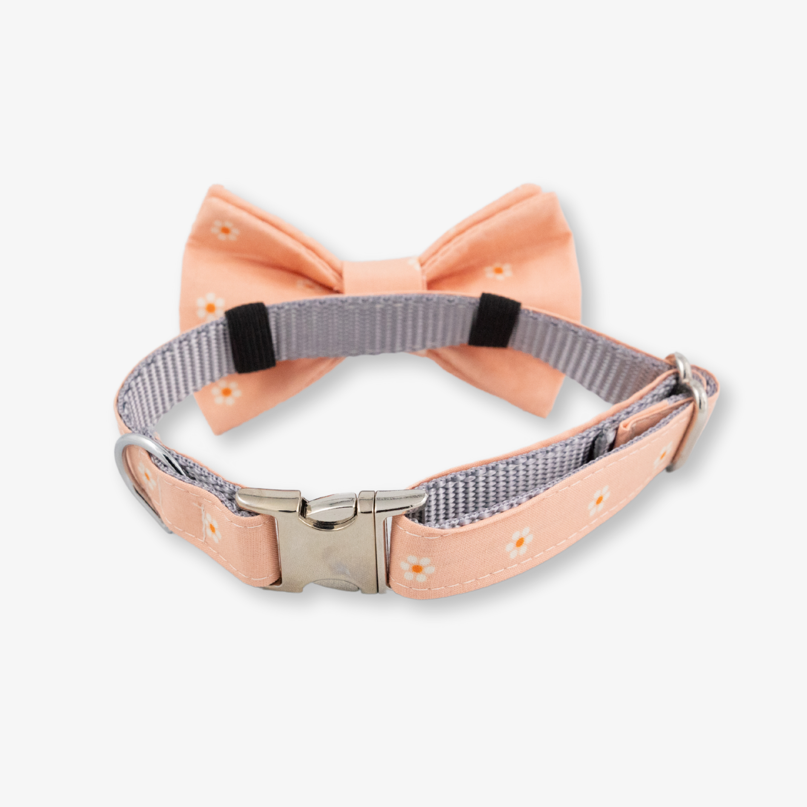 daisy bow tie dog collar
