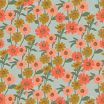 pink and green flower dog bandana