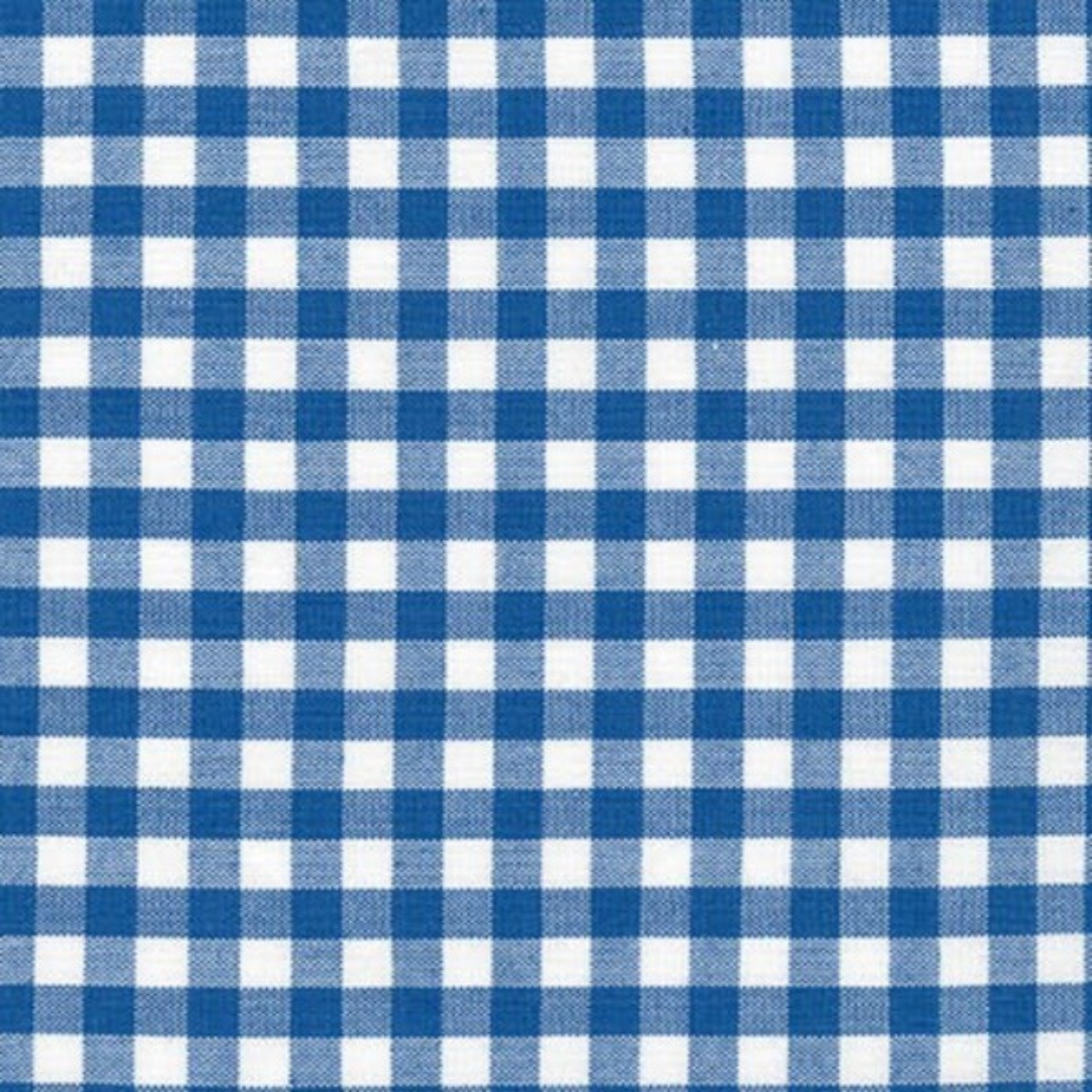 blue gingham dog bandana