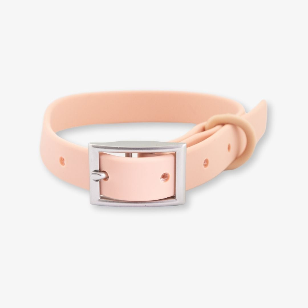 blush waterproof dog collar