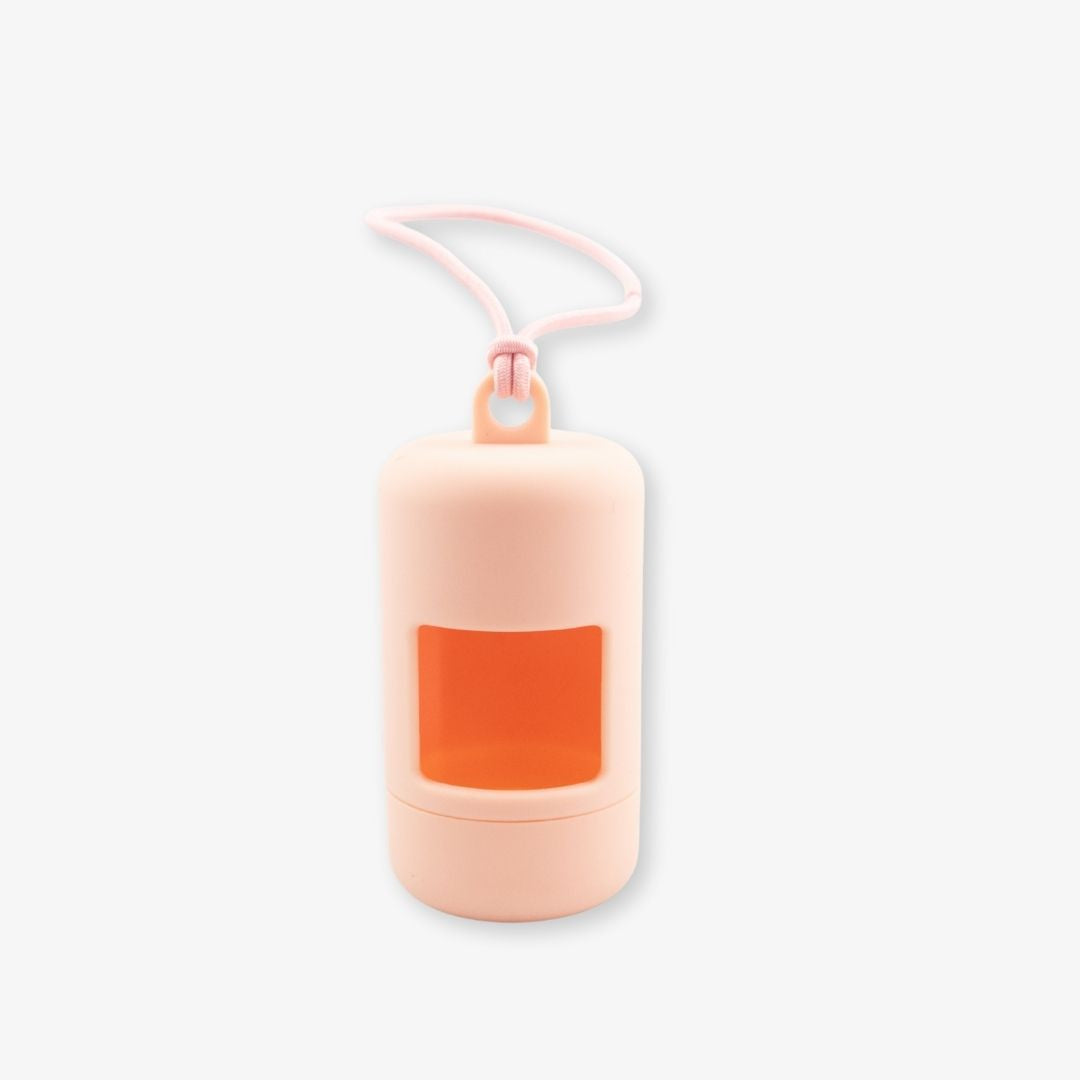 blush poop bag holder