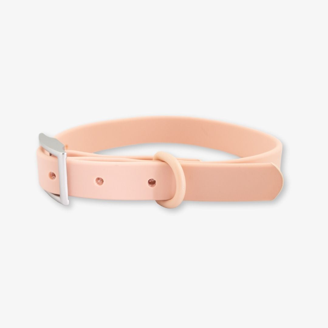 blush waterproof dog collar