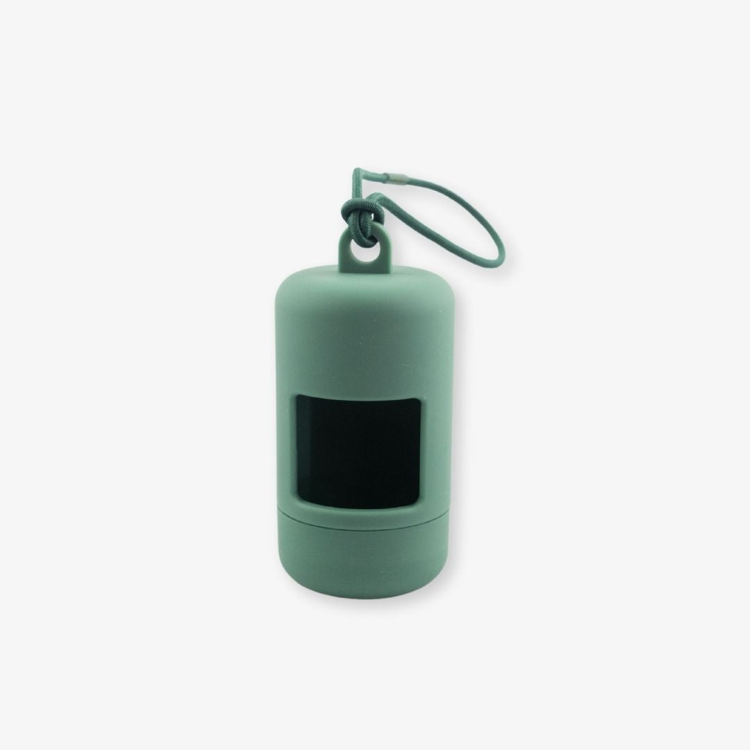 green poop bag holder