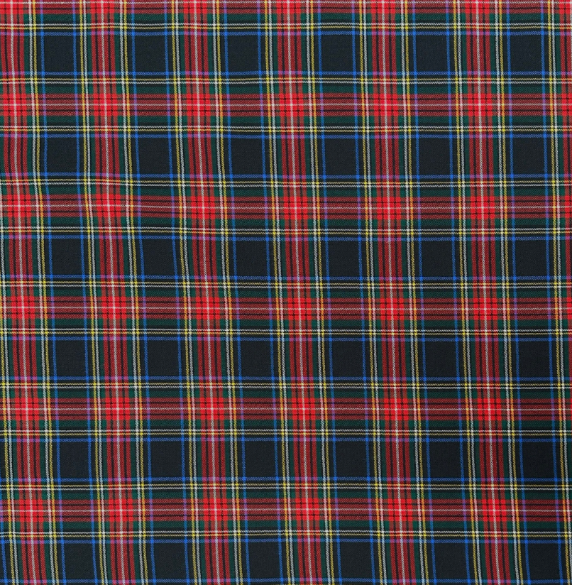 black tartan dog bandana