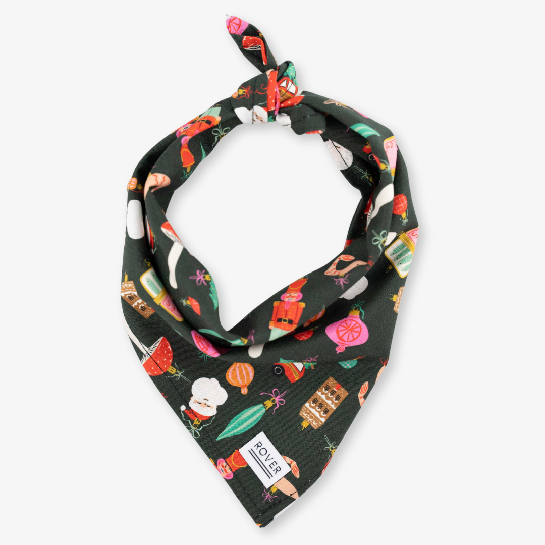 black bandana with ornaments
