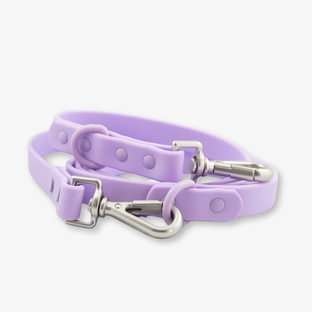 lilac waterproof dog collar