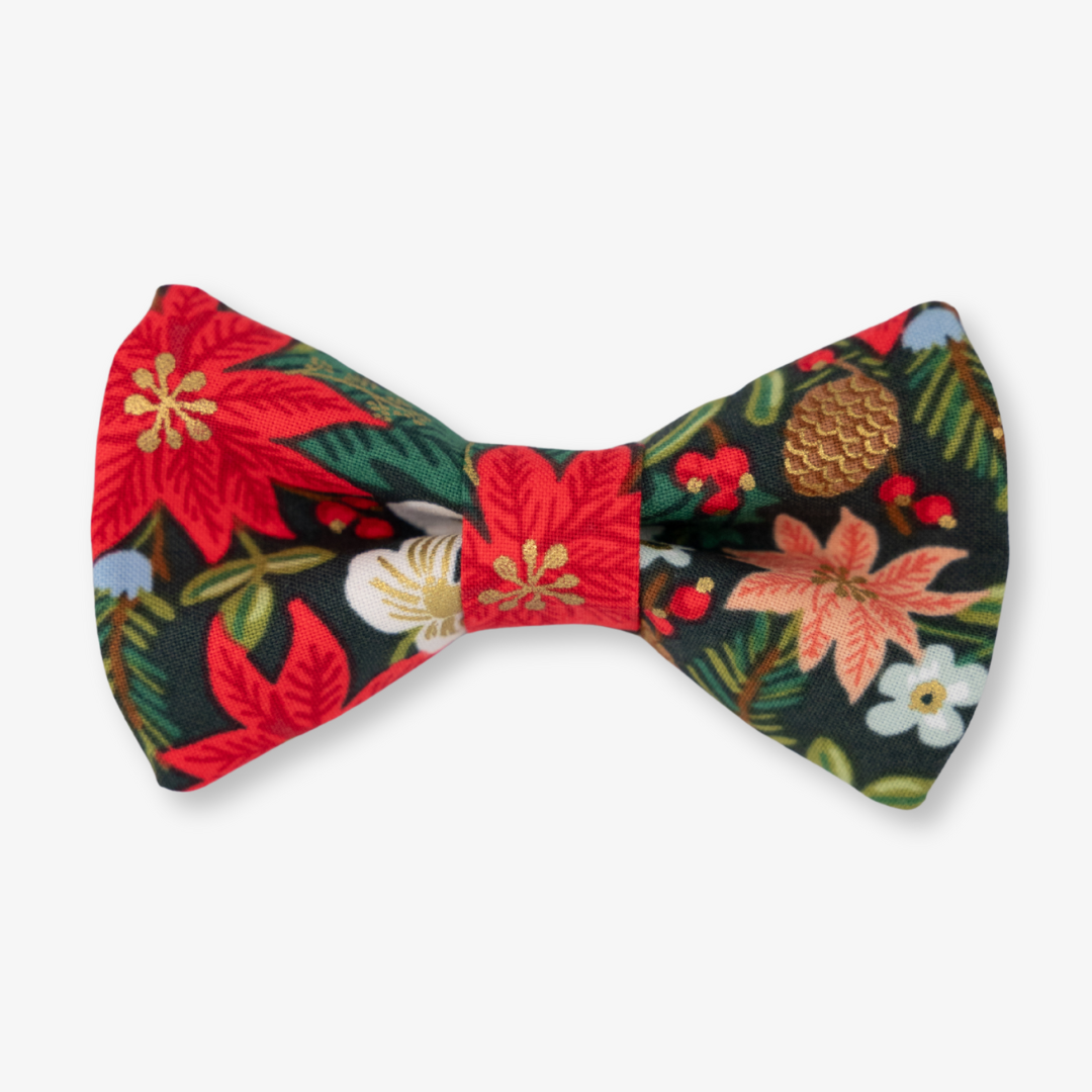 poinsettia bow tie