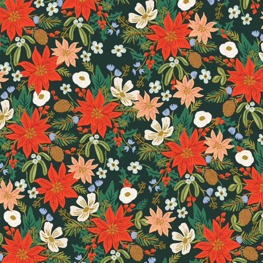 poinsettia print