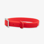 red waterproof dog collar