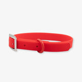 red waterproof dog collar
