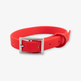 red waterproof dog collar