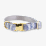 Seersucker dog collar