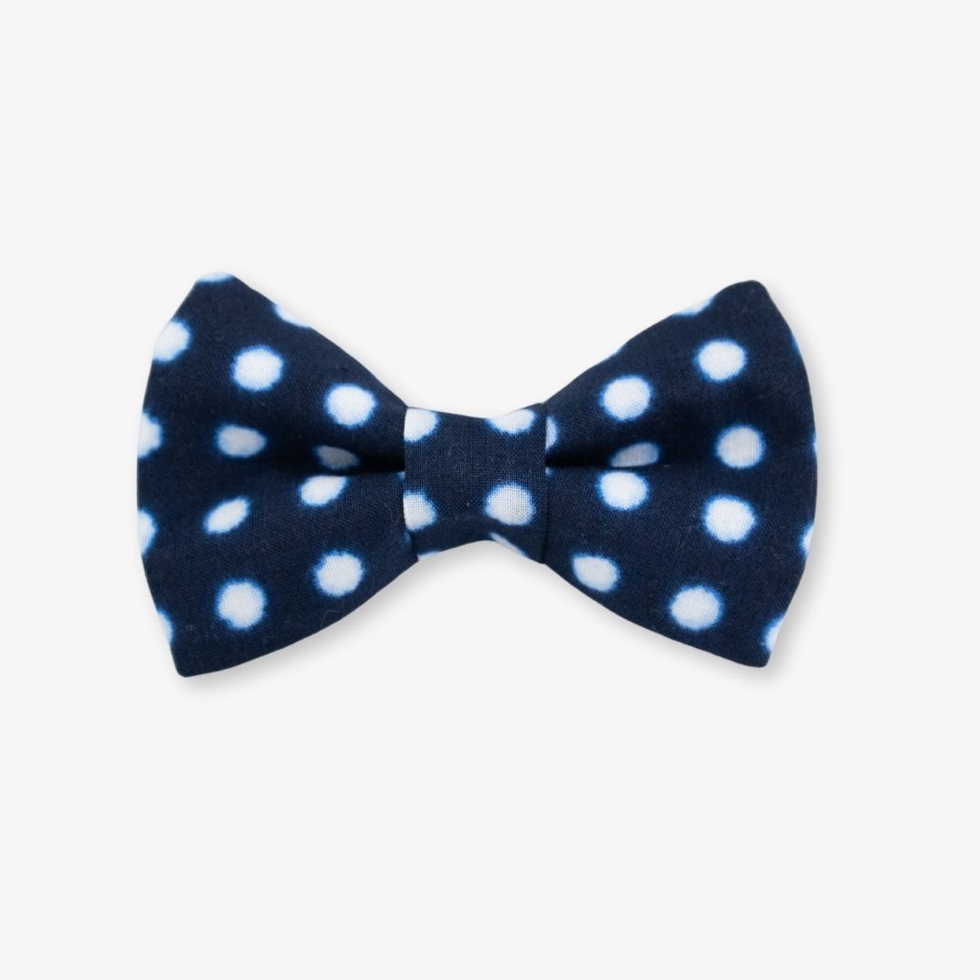 shibori dog bow tie