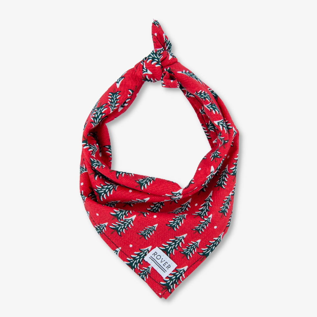 christmas tree dog bandana