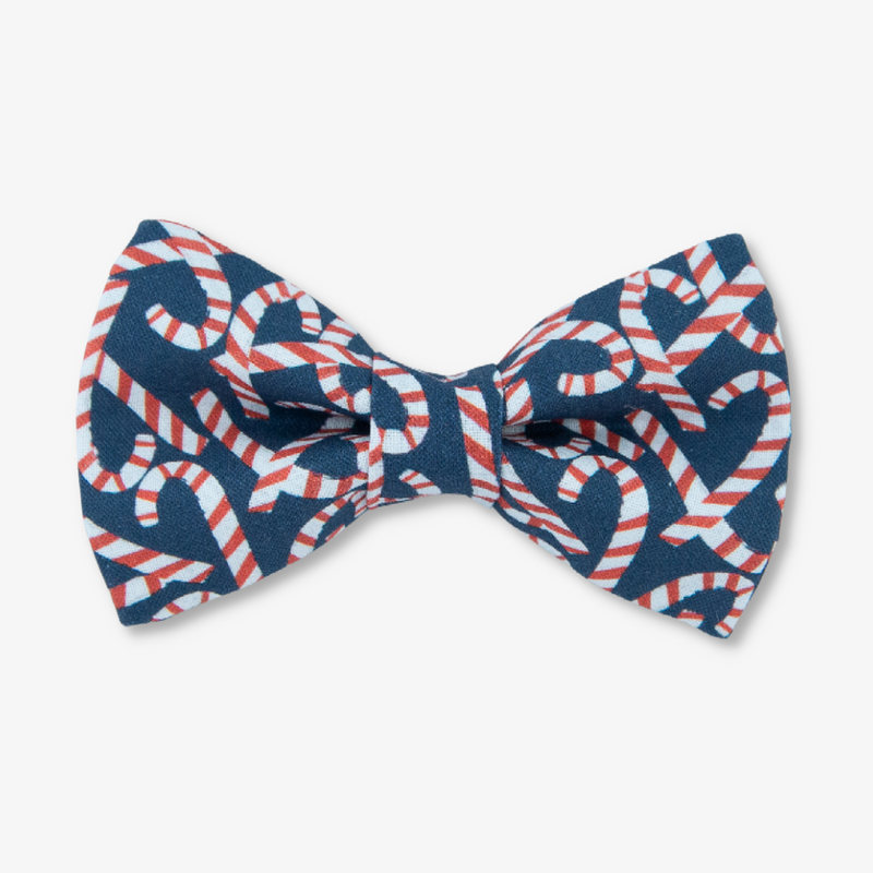 candy cane dog bow tie