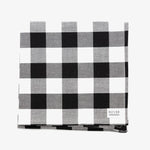 black and white check dog bandana