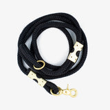 black rope dog leash