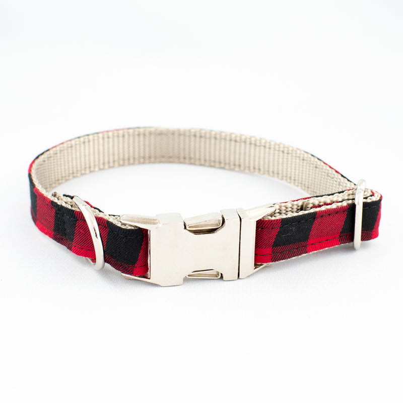 Plaid Dog collar