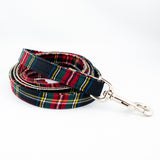 Dog Leash Black Tartan