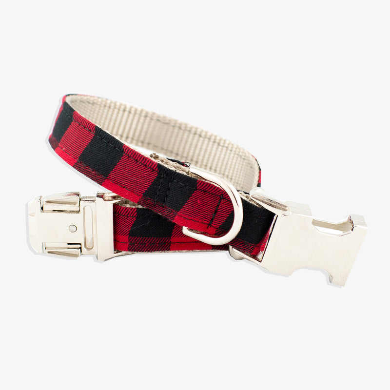 Plaid Dog collar