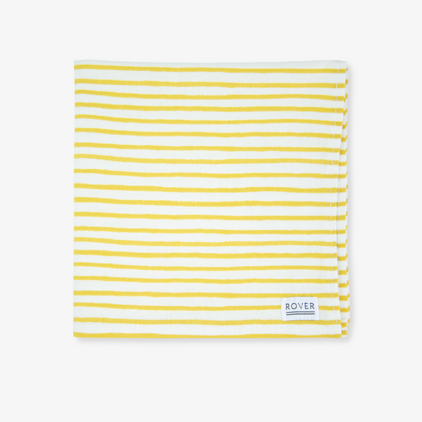 yellow stripe dog bandana